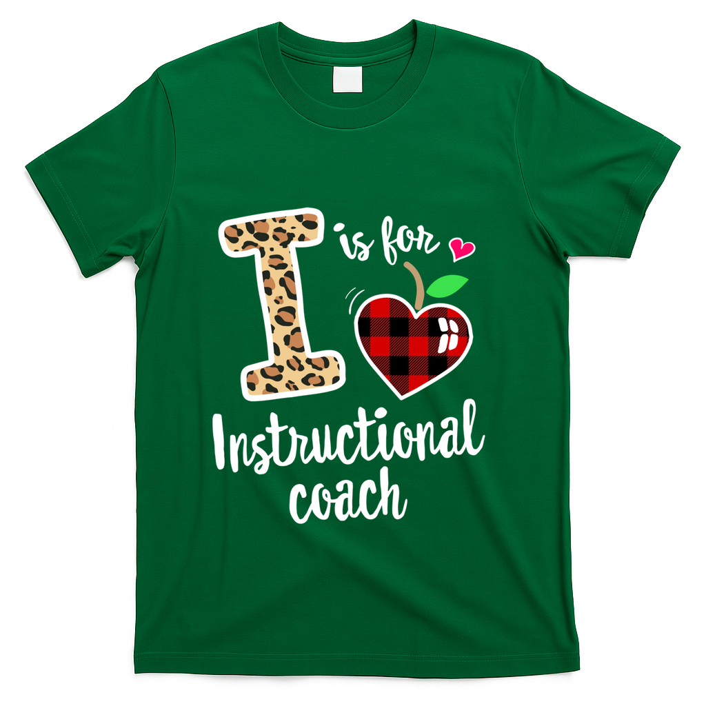 Instructional Coach Crew Back To School Matching Group Cute Gift T-Shirt - Green