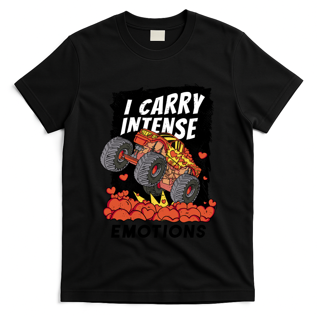 I Carry Intense Emotions Trucker T-Shirt