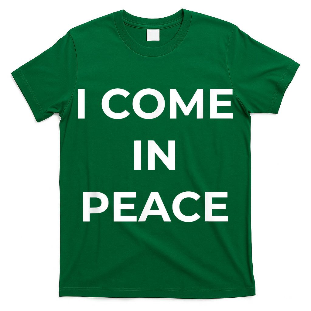 I COME IN PEACE I'M PEACE Apparels Funny Couple's Matching T-Shirt