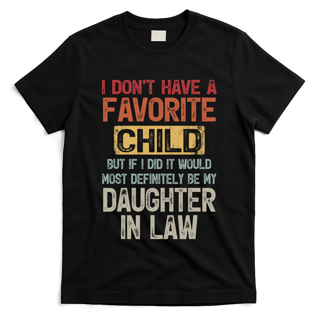I Don't Have A Favorite Child Lovely Gift For Mother In Law T-Shirt
