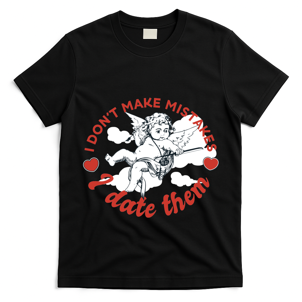 I Don't Make Mistakes I Date Them Cupid T-Shirt