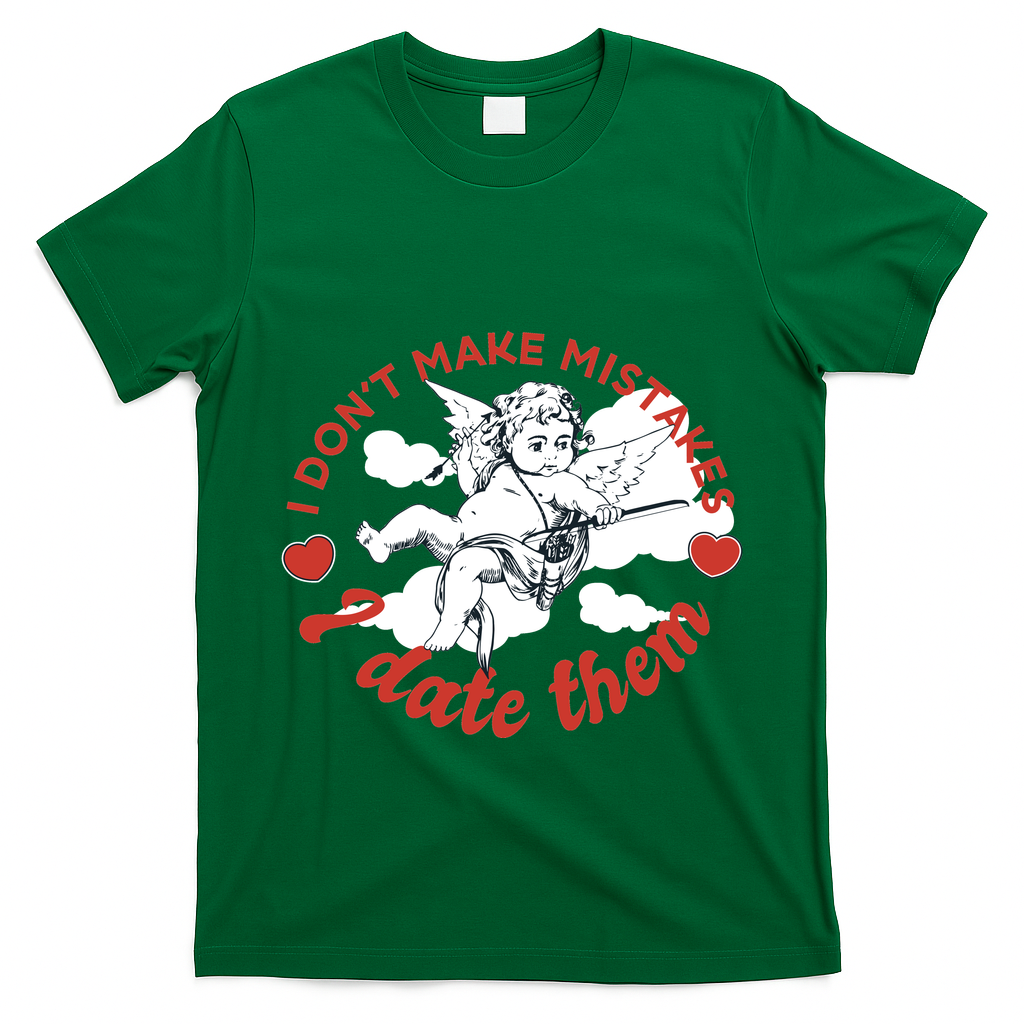 I Don't Make Mistakes I Date Them Cupid T-Shirt