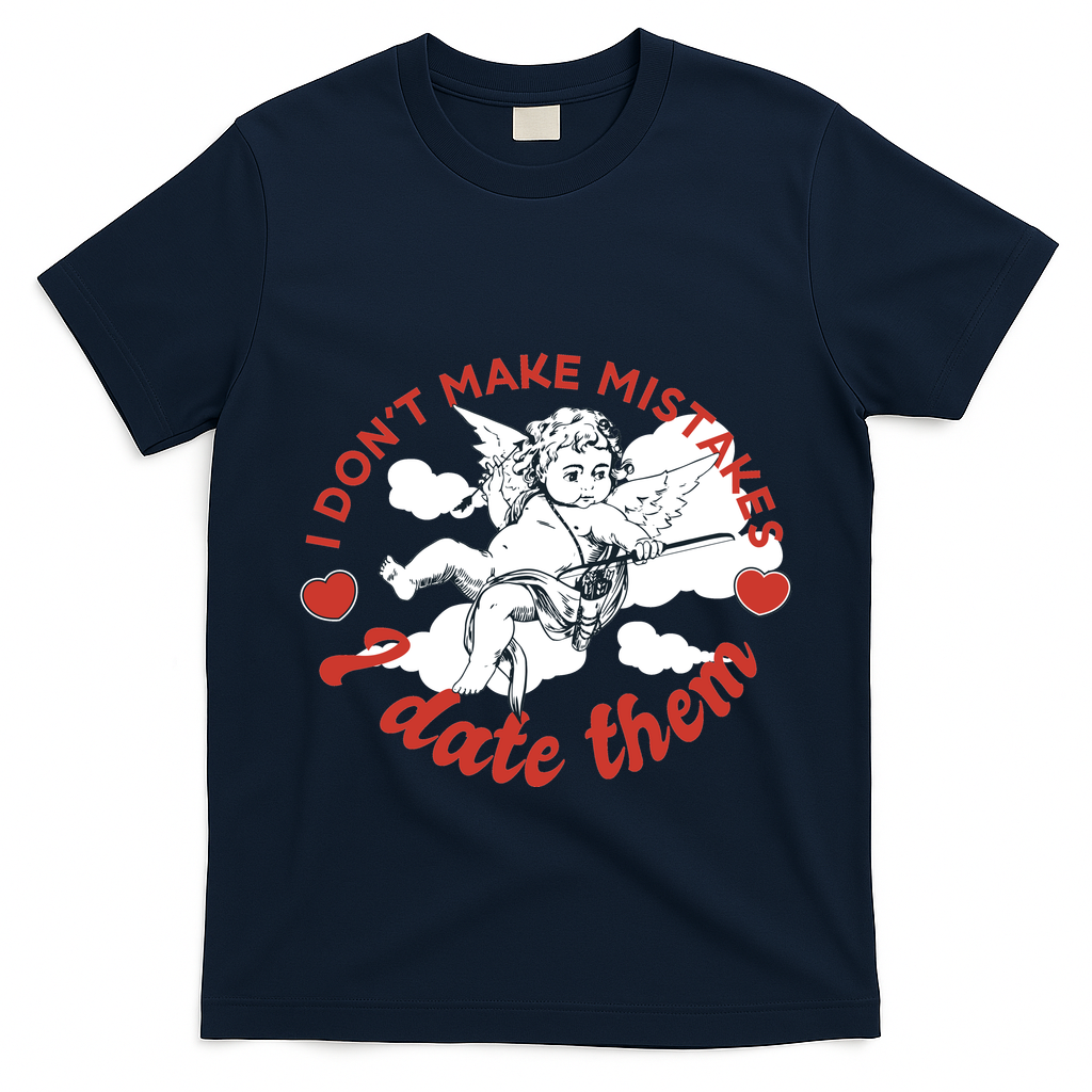 I Don't Make Mistakes I Date Them Cupid T-Shirt