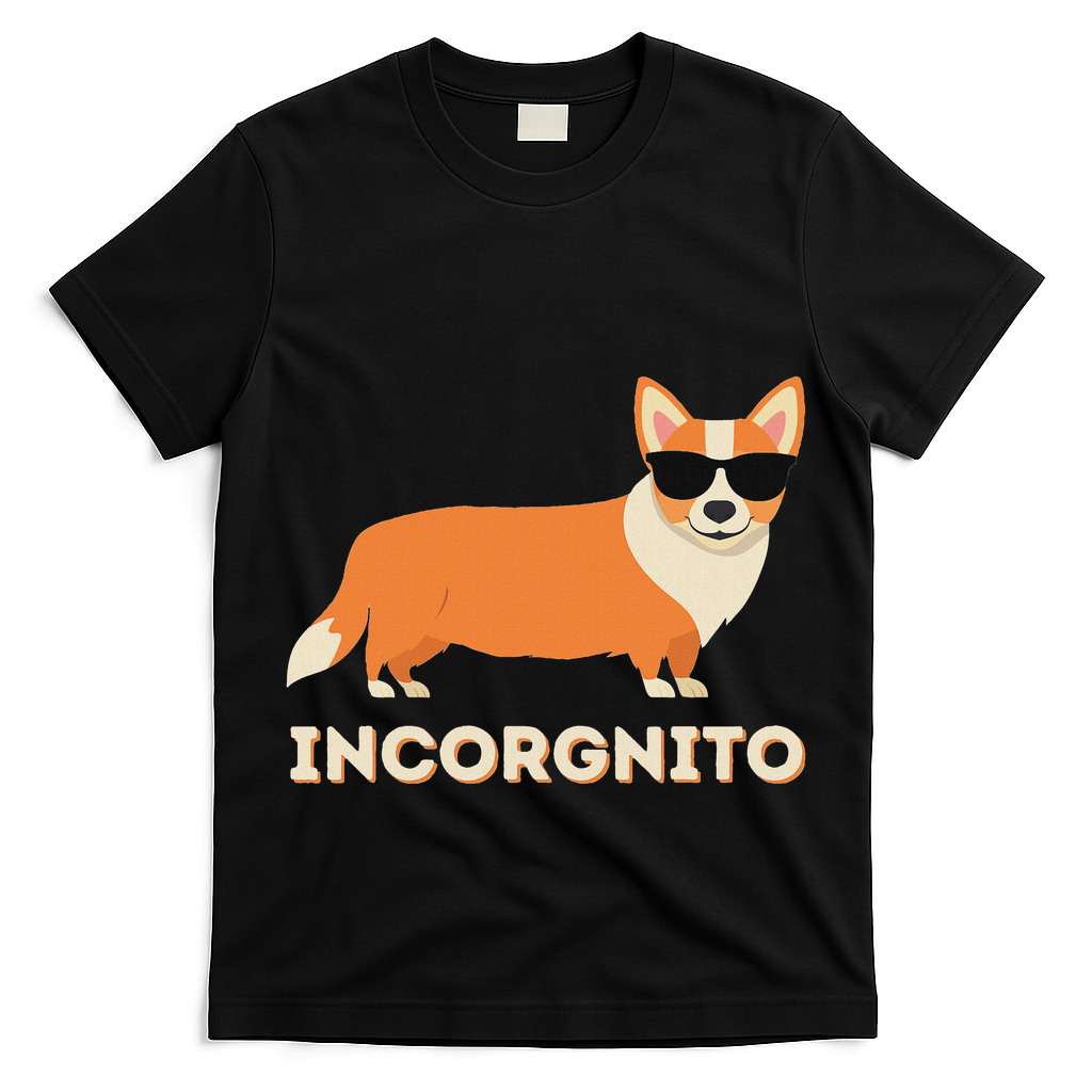 Incorgnito Funny Welsh Corgi Owner Dog Lover T-Shirt