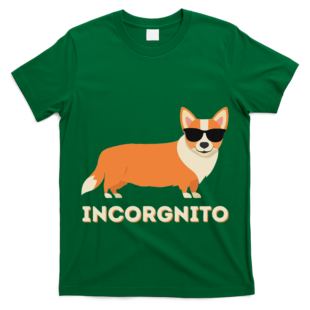 Incorgnito Funny Welsh Corgi Owner Dog Lover T-Shirt