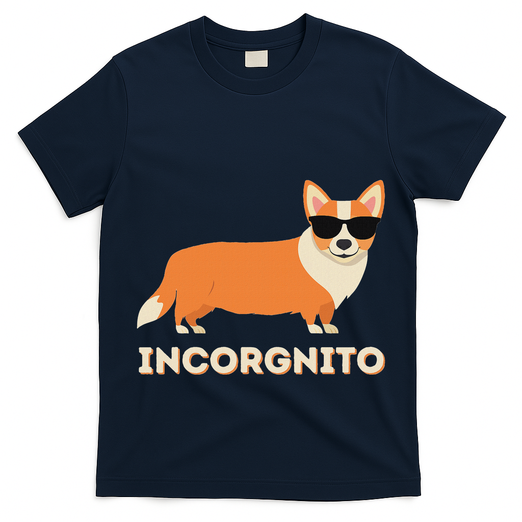 Incorgnito Funny Welsh Corgi Owner Dog Lover T-Shirt