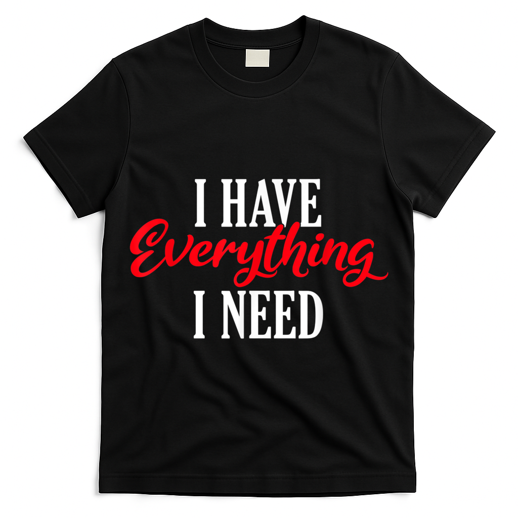 I Have Everything I Need Valentines Day Love Couples T-Shirt