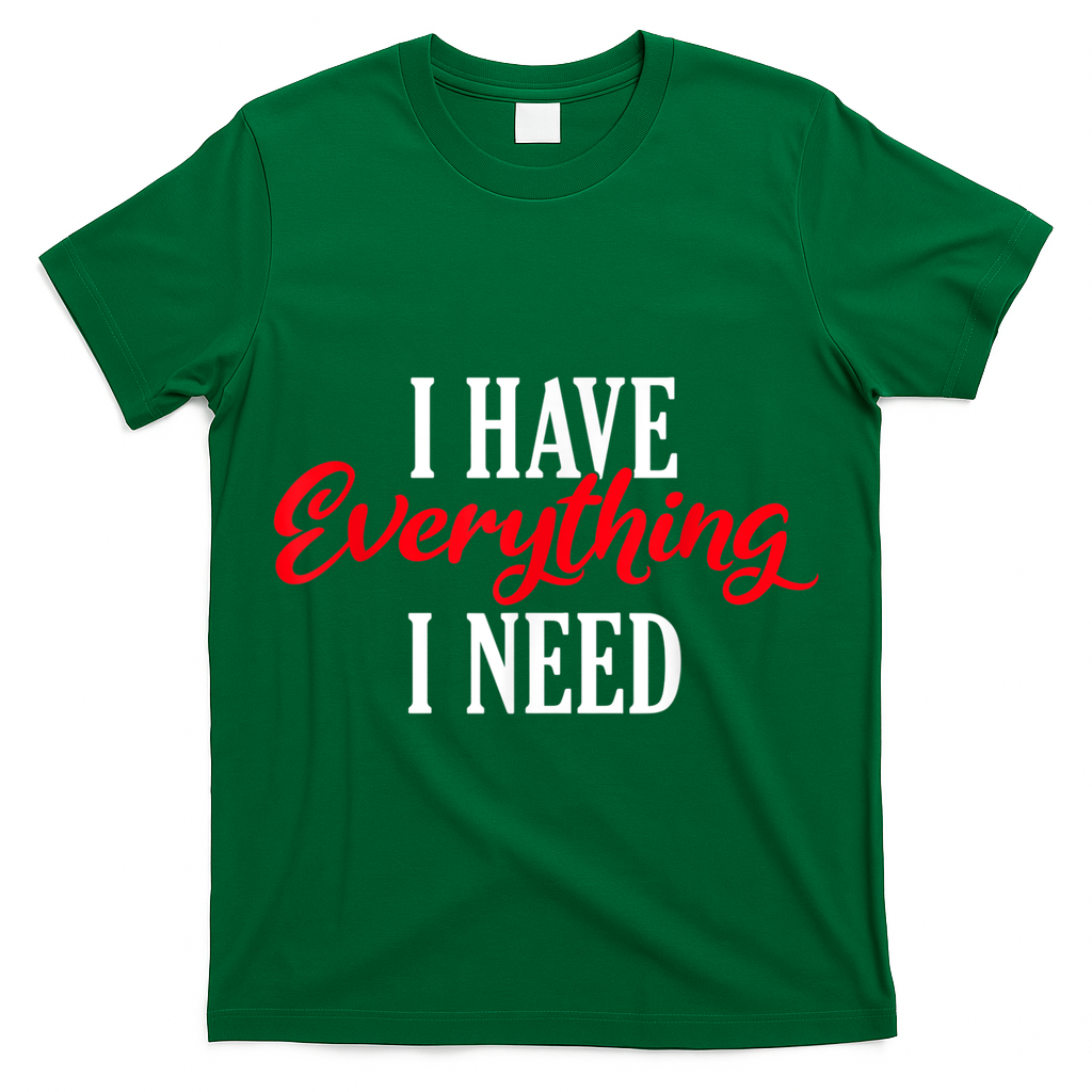 I Have Everything I Need Valentines Day Love Couples T-Shirt