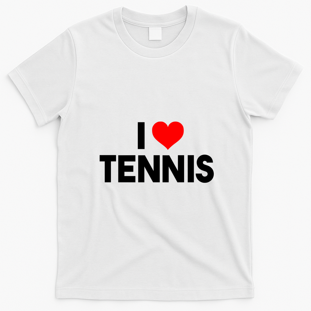 I Heart Tennis T-Shirt - White