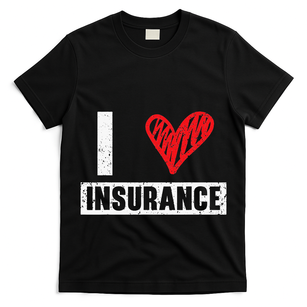 I Love Insurance Agents Occupation Job Profession T-Shirt
