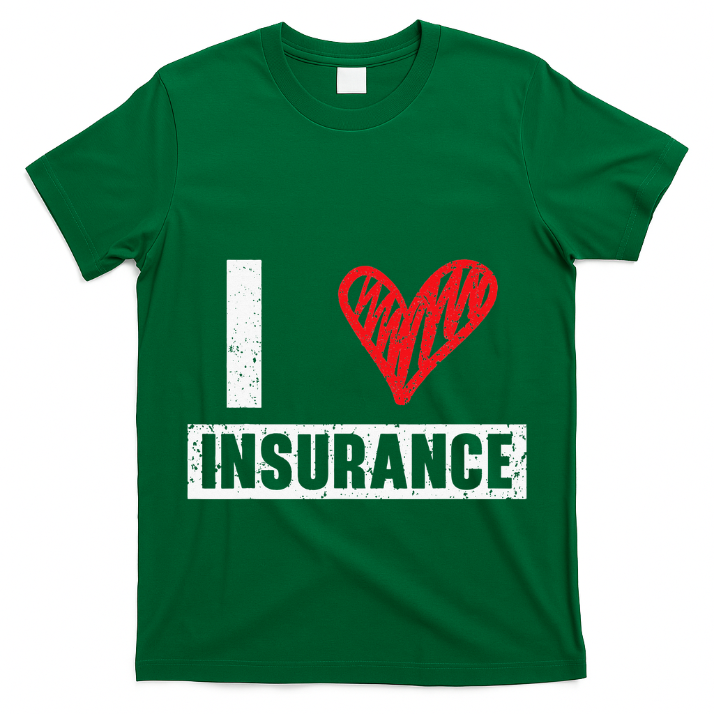 I Love Insurance Agents Occupation Job Profession T-Shirt