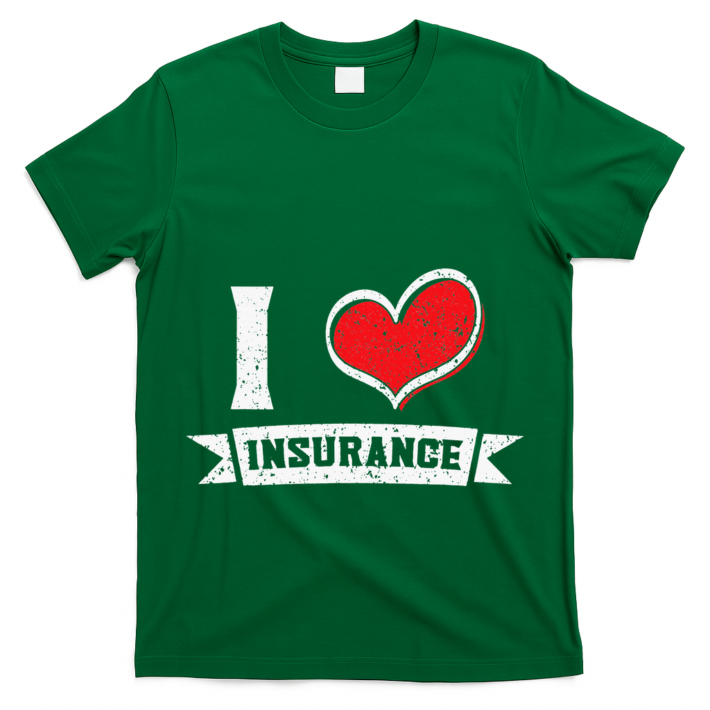 I Love Insurance Agents Occupation Job Profession T-Shirt