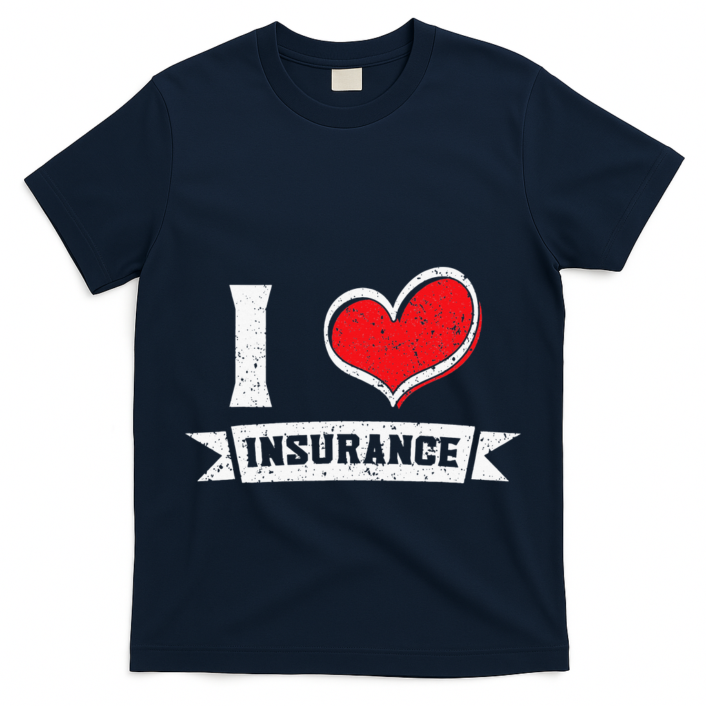I Love Insurance Agents Occupation Job Profession T-Shirt