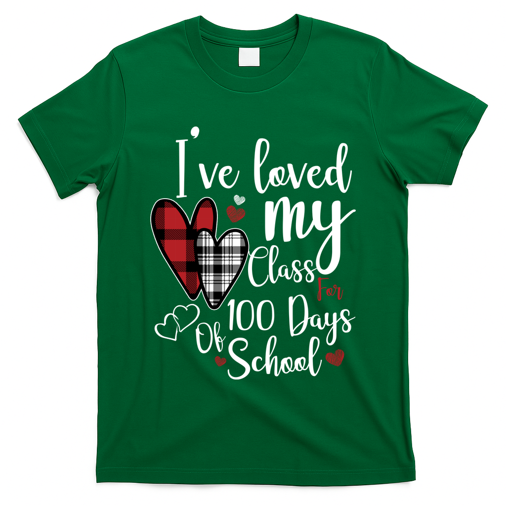 I've Loved My Class For 100 Days School Cute Valentine T-Shirt