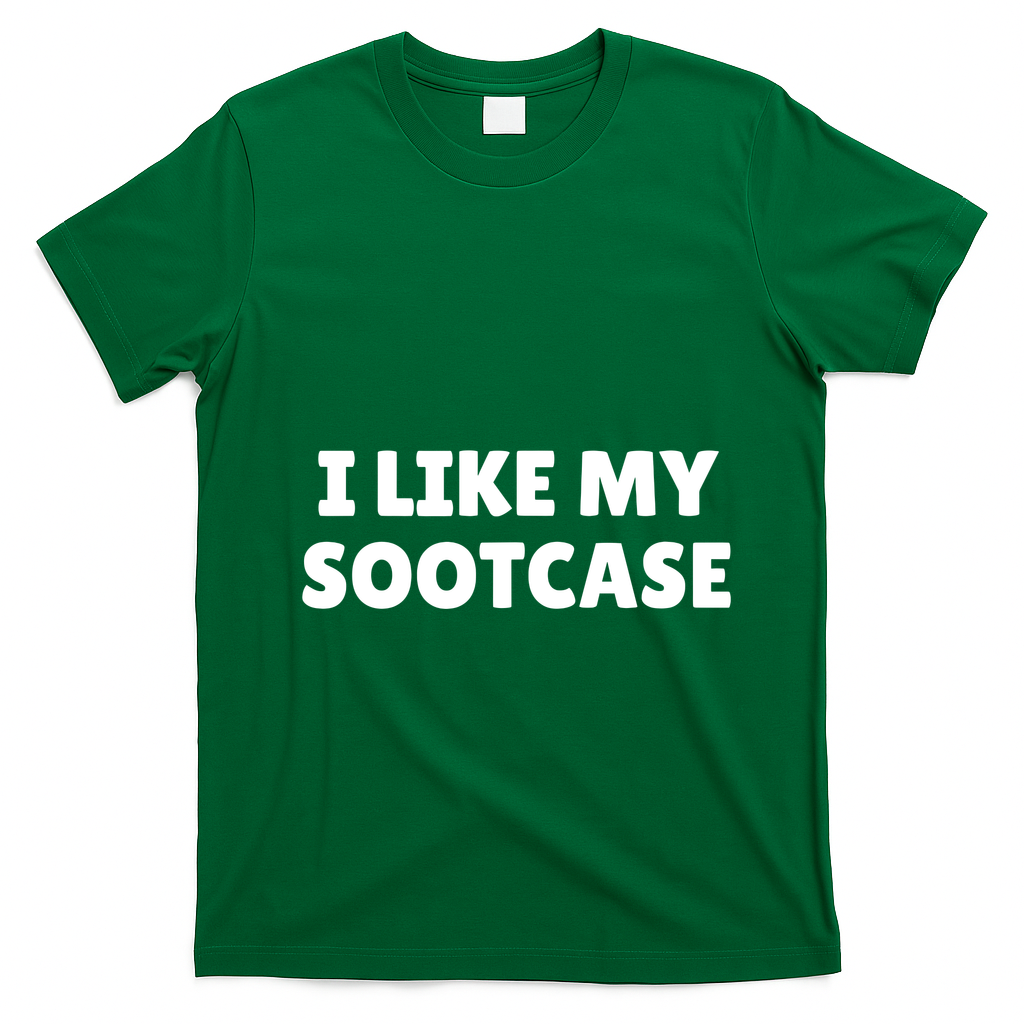 I Like My Suitcase I Like My Sootcase Funny T-Shirt - Irish Green