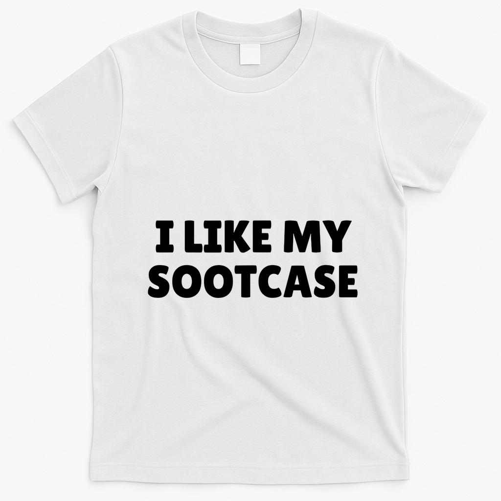 I Like My Suitcase I Like My Sootcase Funny T-Shirt - White