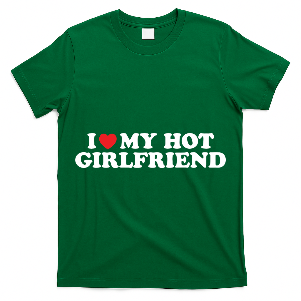 I Love My Hot Girlfriend Shirt I Heart My Hot Girlfriend T-Shirt