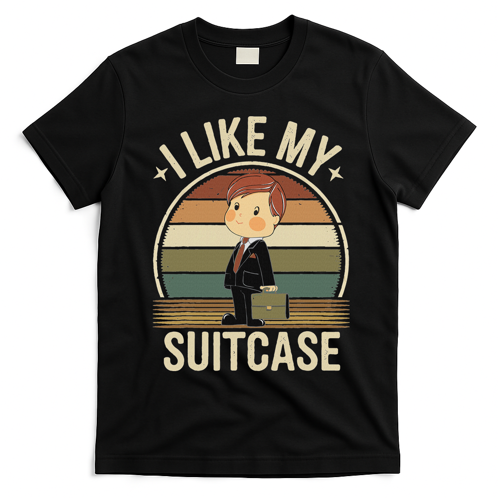 I Like My Suitcase Vintage Trump Sootcase Viral Meme T-Shirt - Black