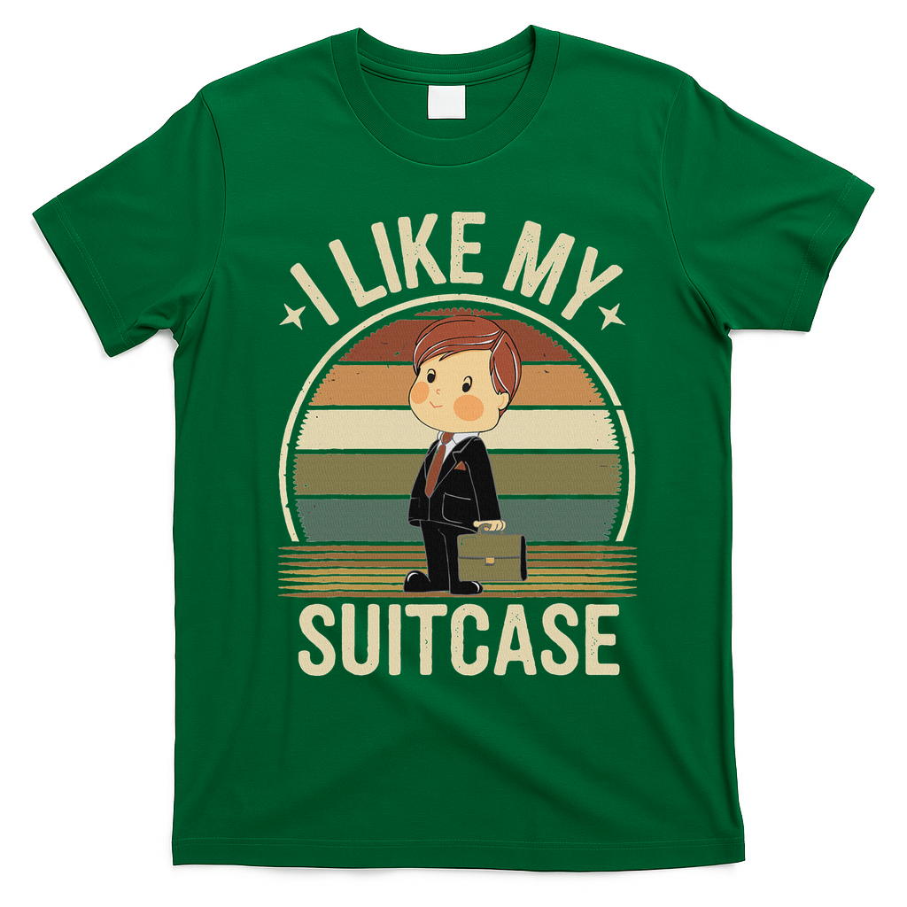 I Like My Suitcase Vintage Trump Sootcase Viral Meme T-Shirt - Irish Green