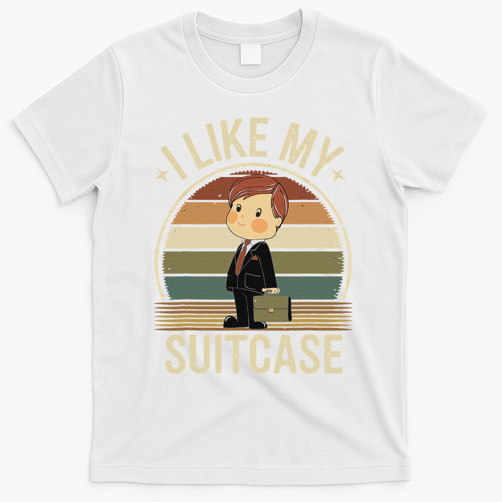 I Like My Suitcase Vintage Trump Sootcase Viral Meme T-Shirt - White