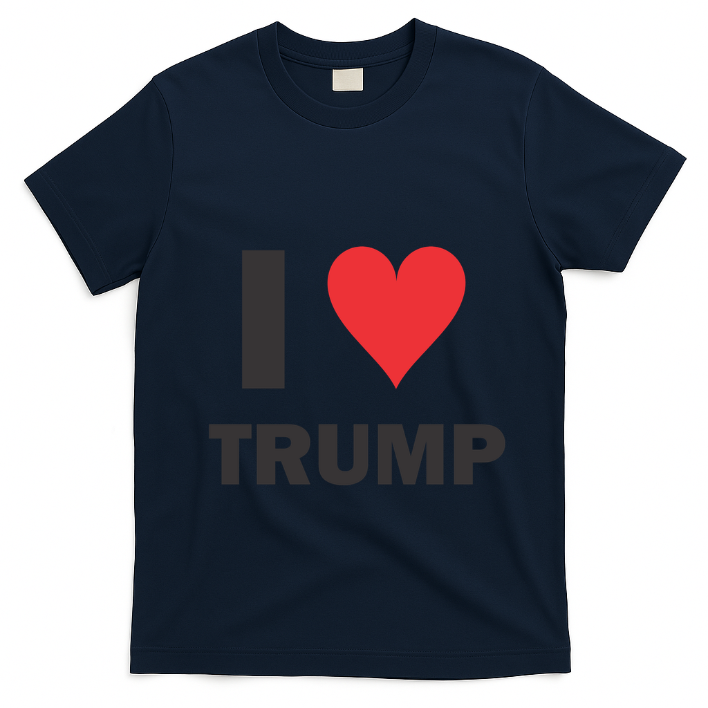 I Love Trump T-Shirt - Navy Blue