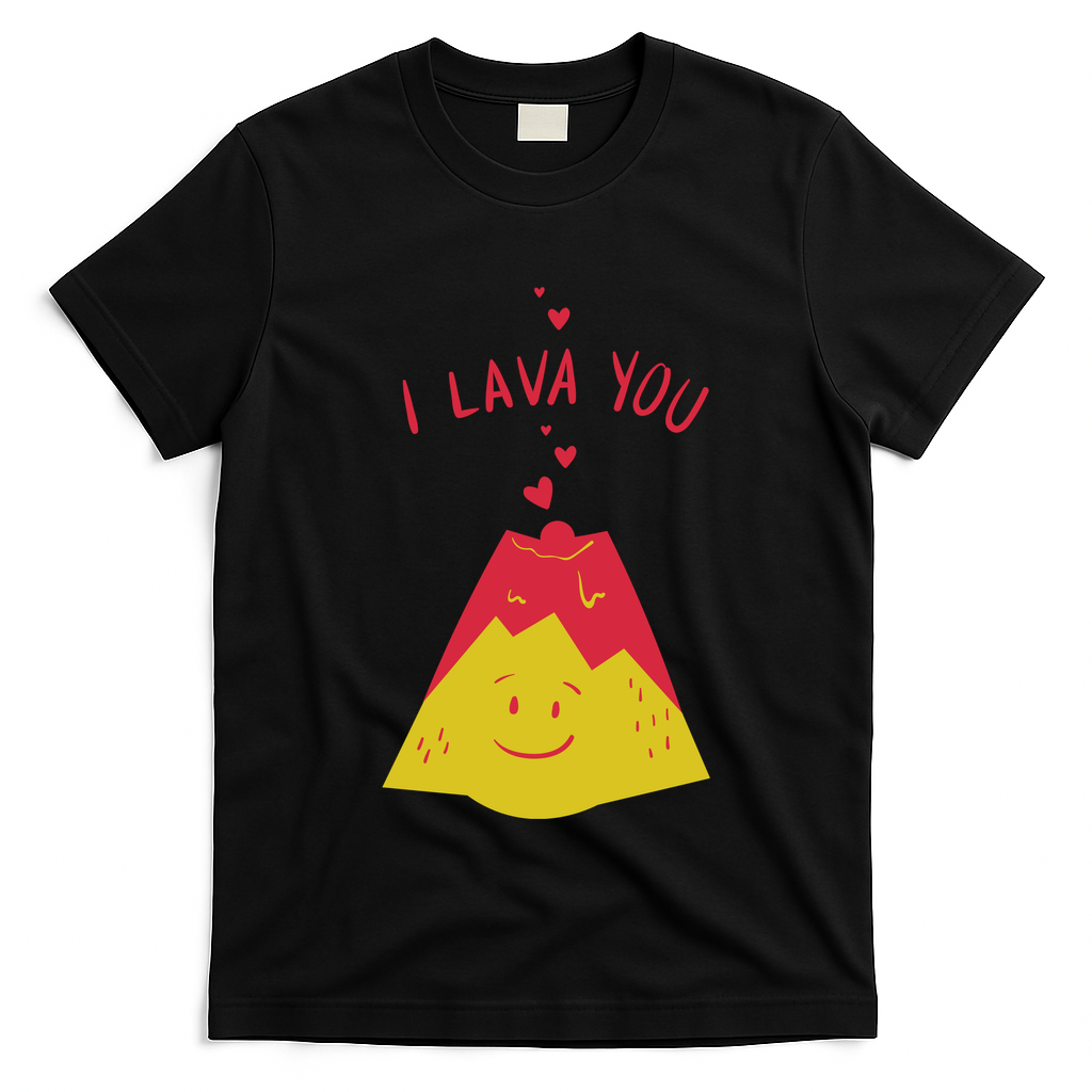 I Lava You Cute Funny Romantic Gift T-Shirt