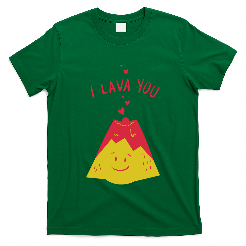 I Lava You Cute Funny Romantic Gift T-Shirt