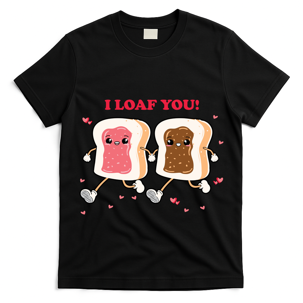 I Loaf You Valentines Day Funny Gift T-Shirt