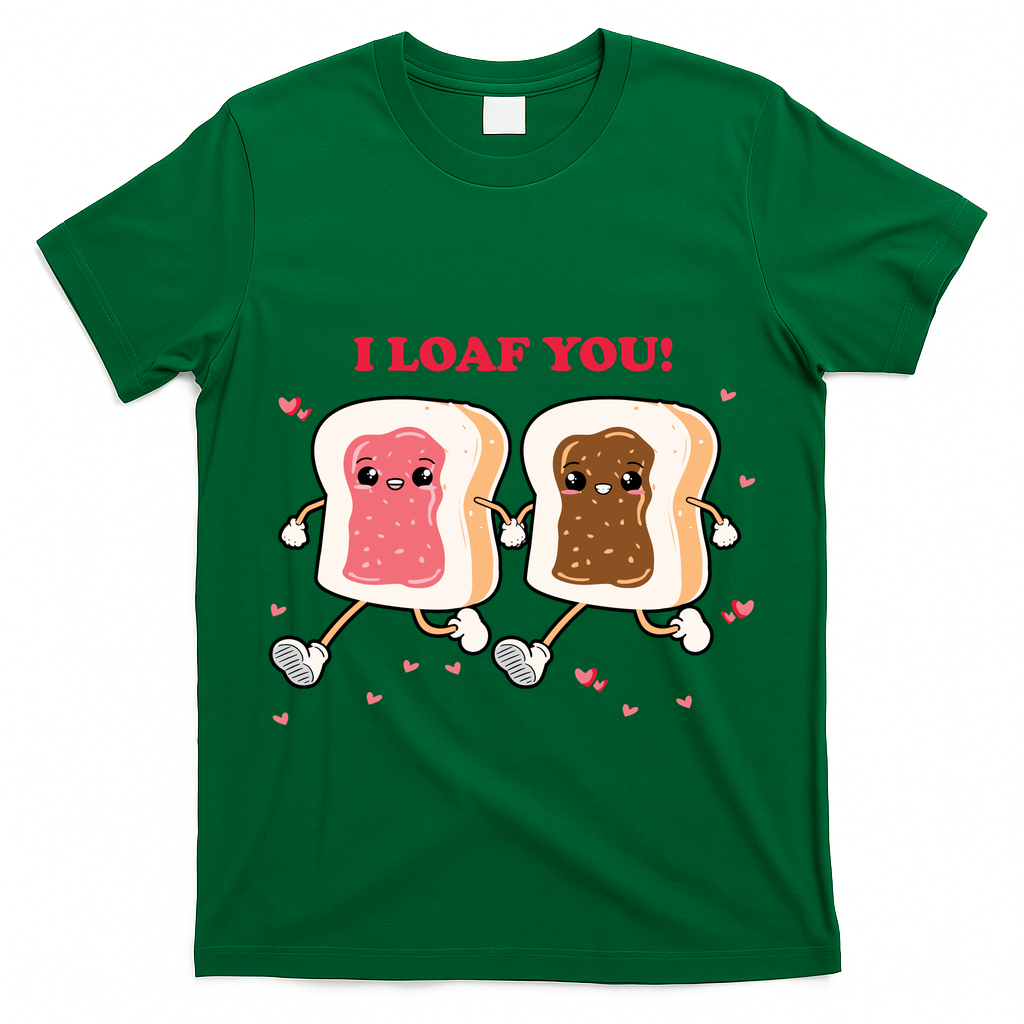 I Loaf You Valentines Day Funny Gift T-Shirt