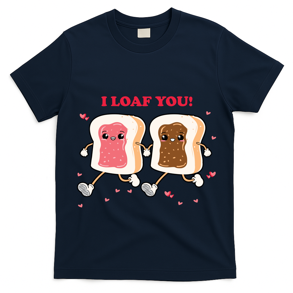I Loaf You Valentines Day Funny Gift T-Shirt