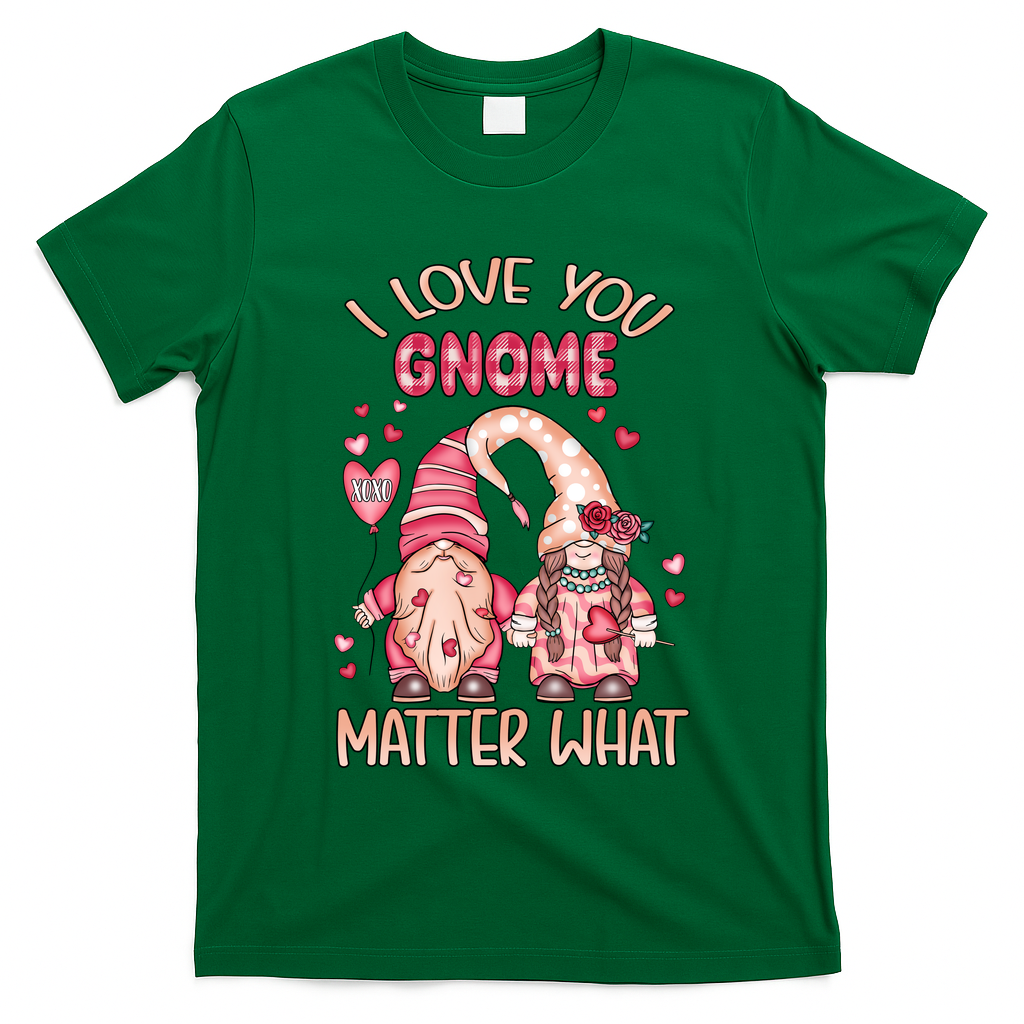 I Love You Gnome Valentines Gift For Valentine Day T-Shirt