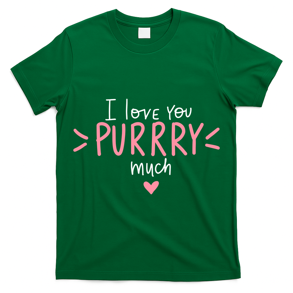 I Love You Purry Much Cute Gift T-Shirt