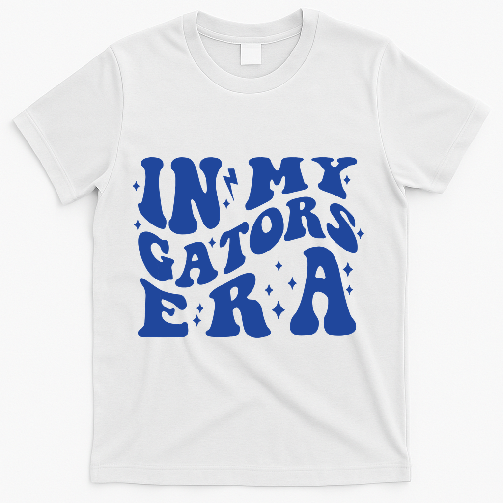 In My Gators Era Gators School Sports Name Back To School T-Shirt - White