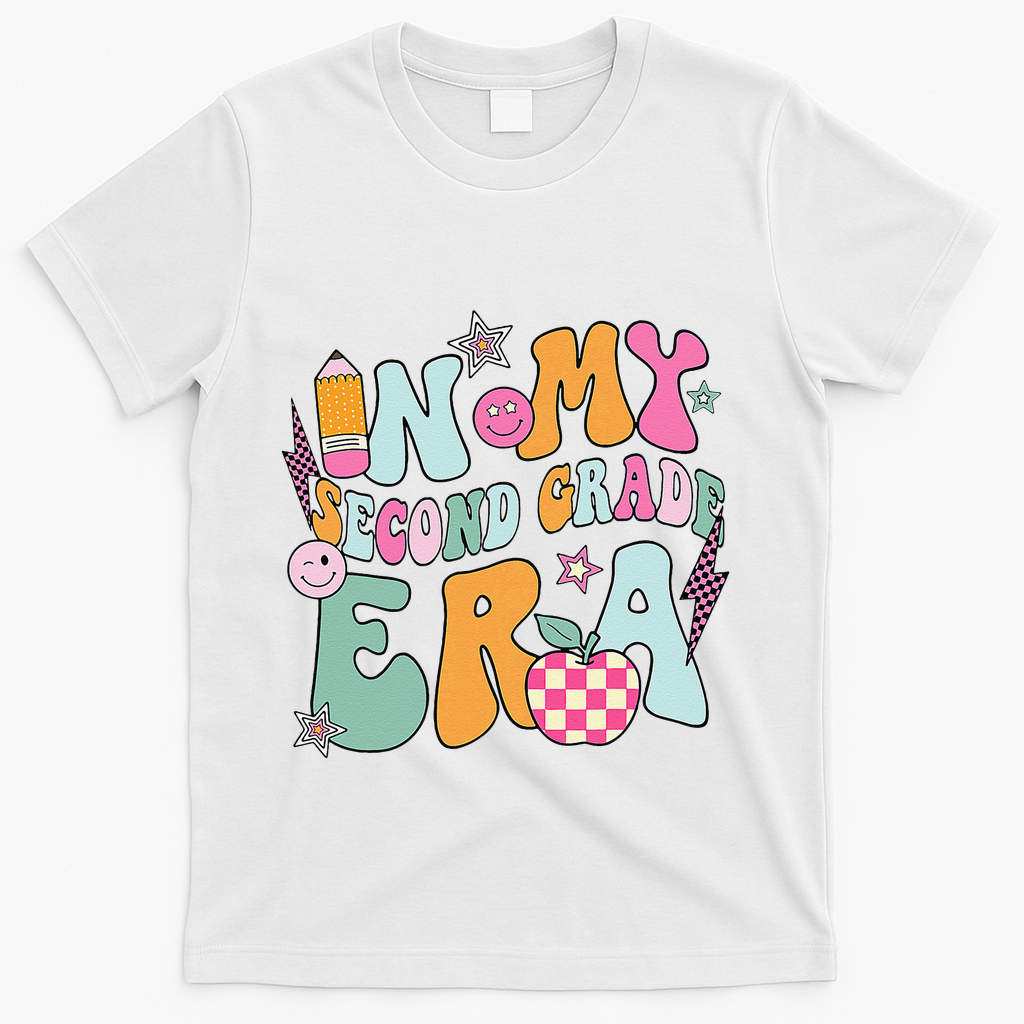 In My Second Grade Era 2nd Grade Girl Teacher Back To School Gift T-Shirt - White