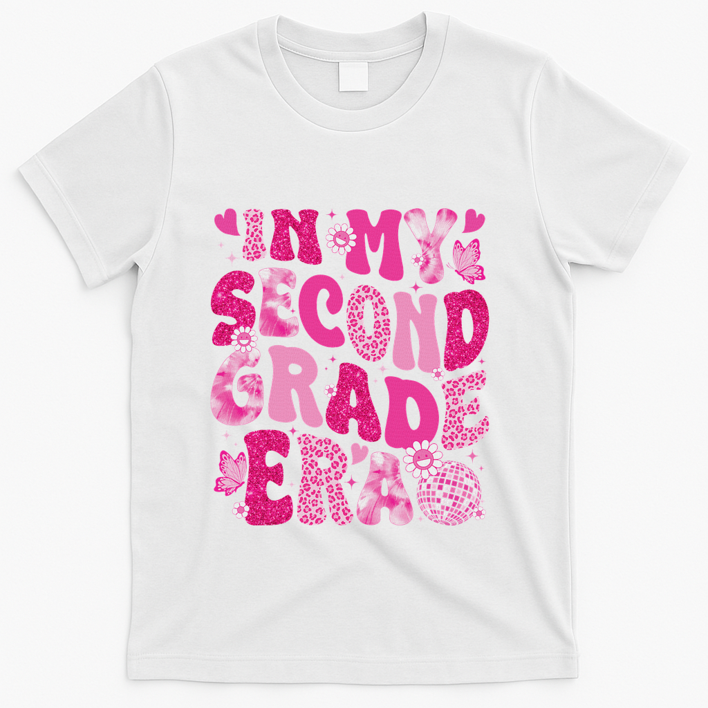 In My Second Grade Era Teachers Women Back To School T-Shirt - White