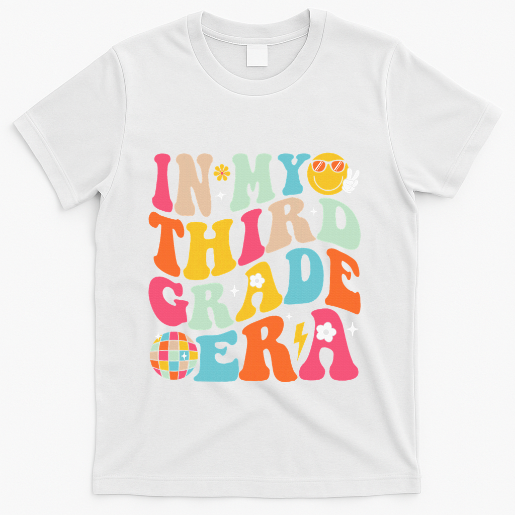 In My Third Grade Era Back To School 3rd Grade T-Shirt - White