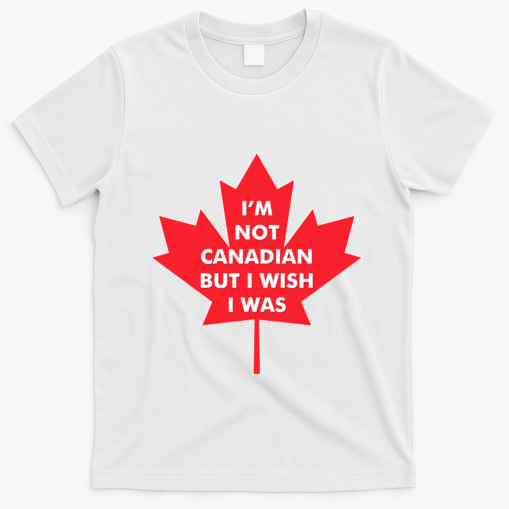 Im Not Canadian But I Wish I Was T-Shirt - White