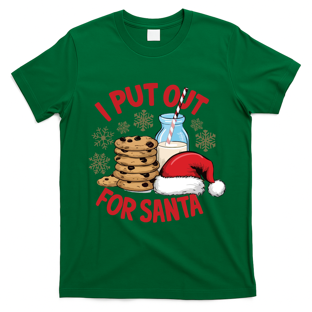 I Put Out For Santa T-Shirt - Irish Green