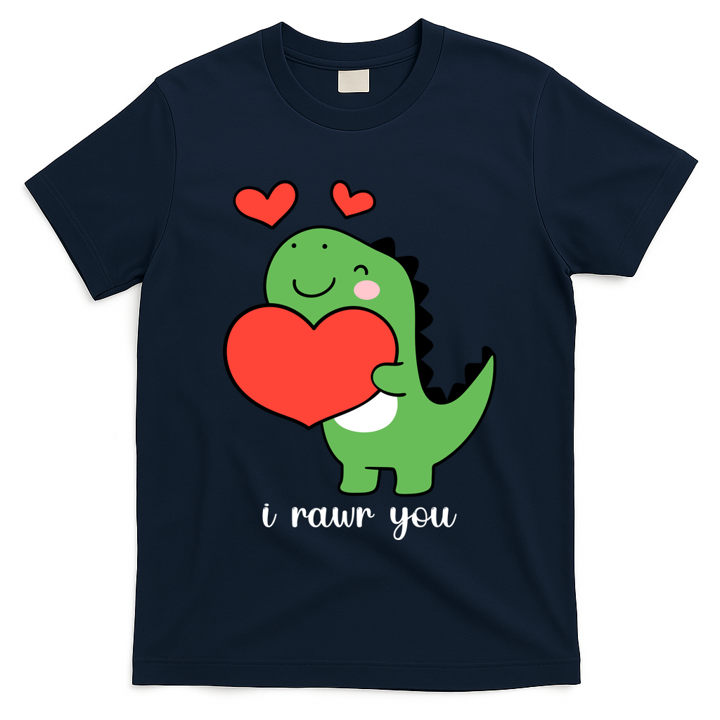 I Rawr You Cute Dinosaur Love Valentines Day T-Shirt