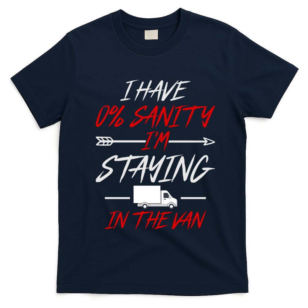 IM Staying In Tha Van Phasmophobia Funny Gift T-Shirt - Navy Blue