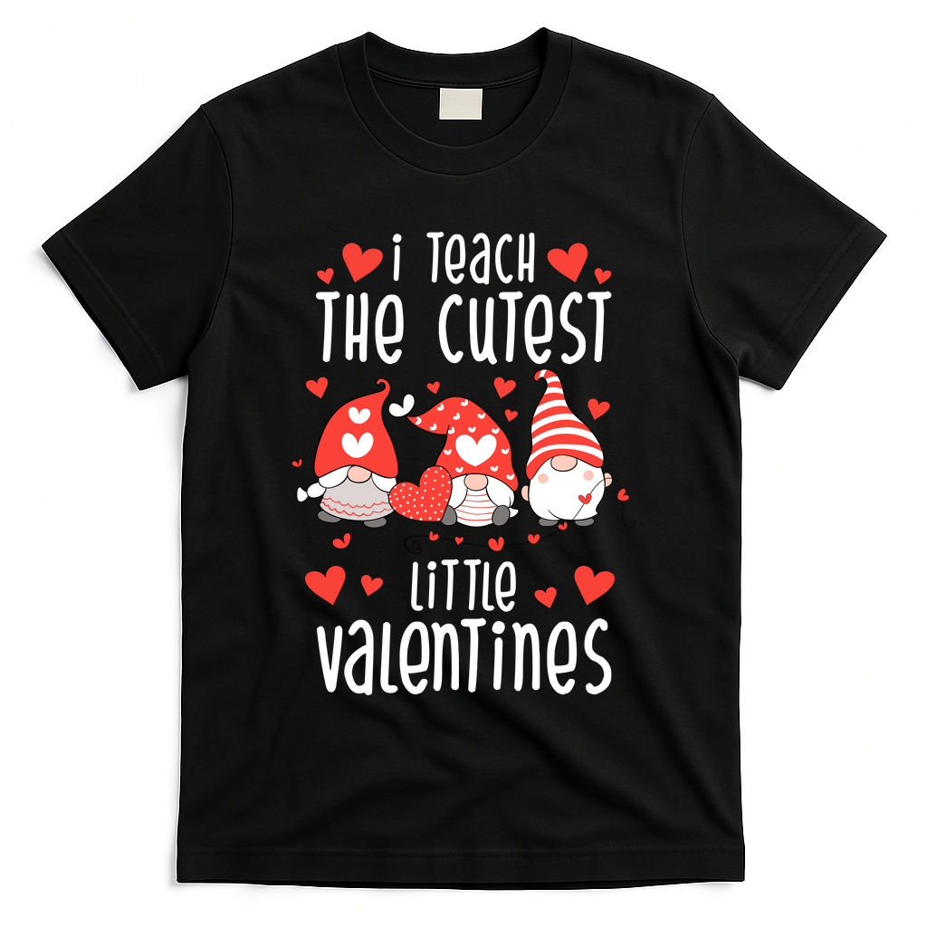I Teach The Cutest Little Valentines Teacher T-Shirt
