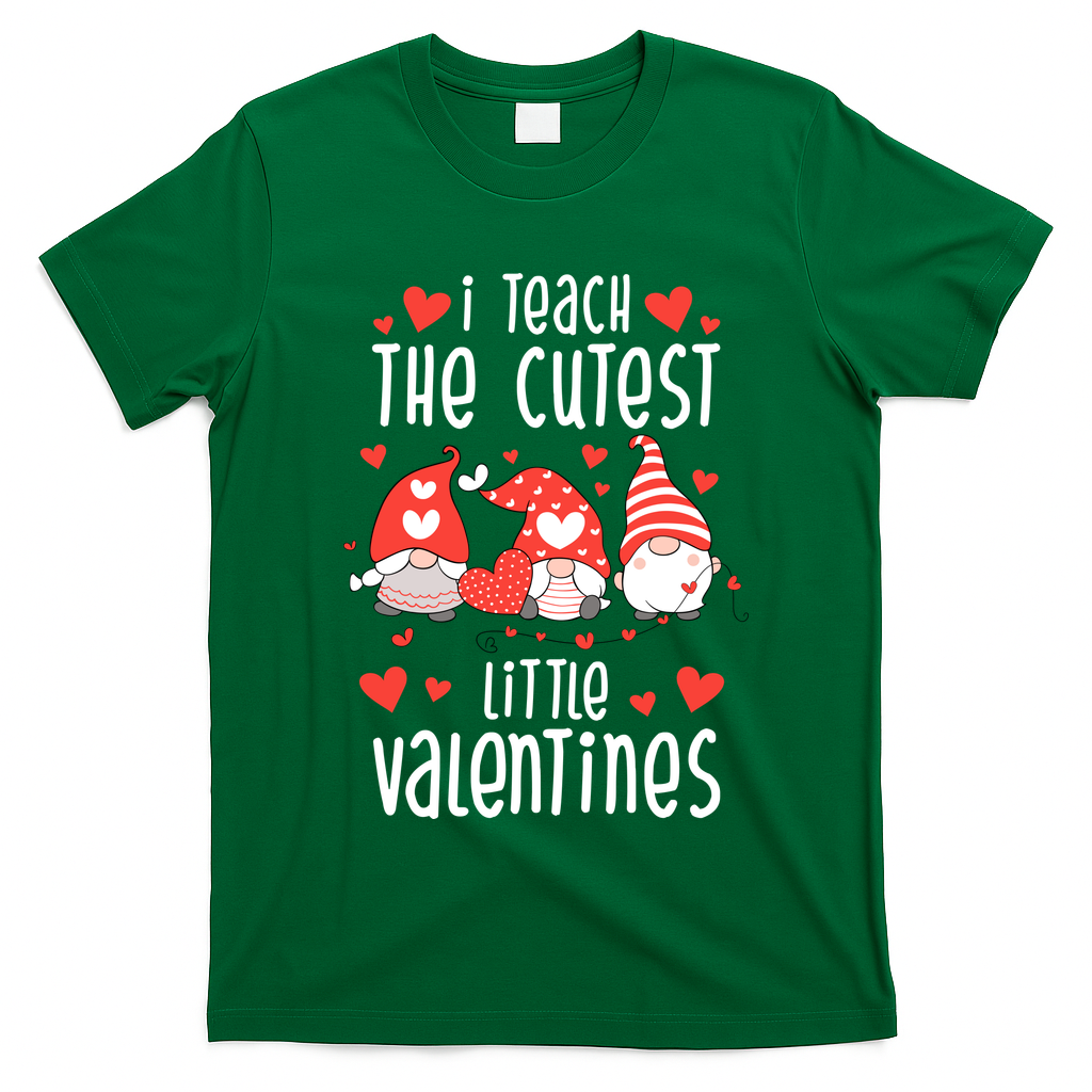 I Teach The Cutest Little Valentines Teacher T-Shirt