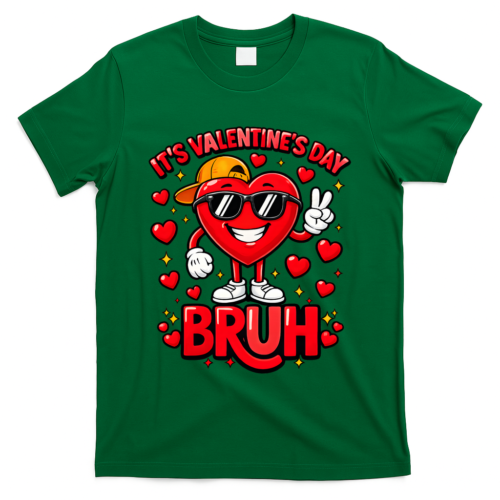 It's Valentines Day Bruh Funny Cute T-Shirt