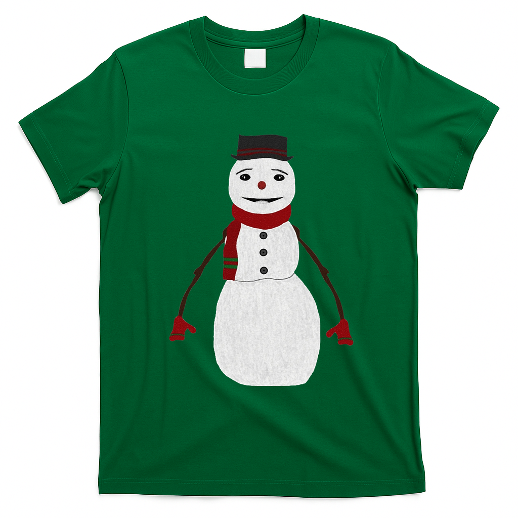 Jack Frost Costume Christmas Face Xmas T-Shirt - Irish Green