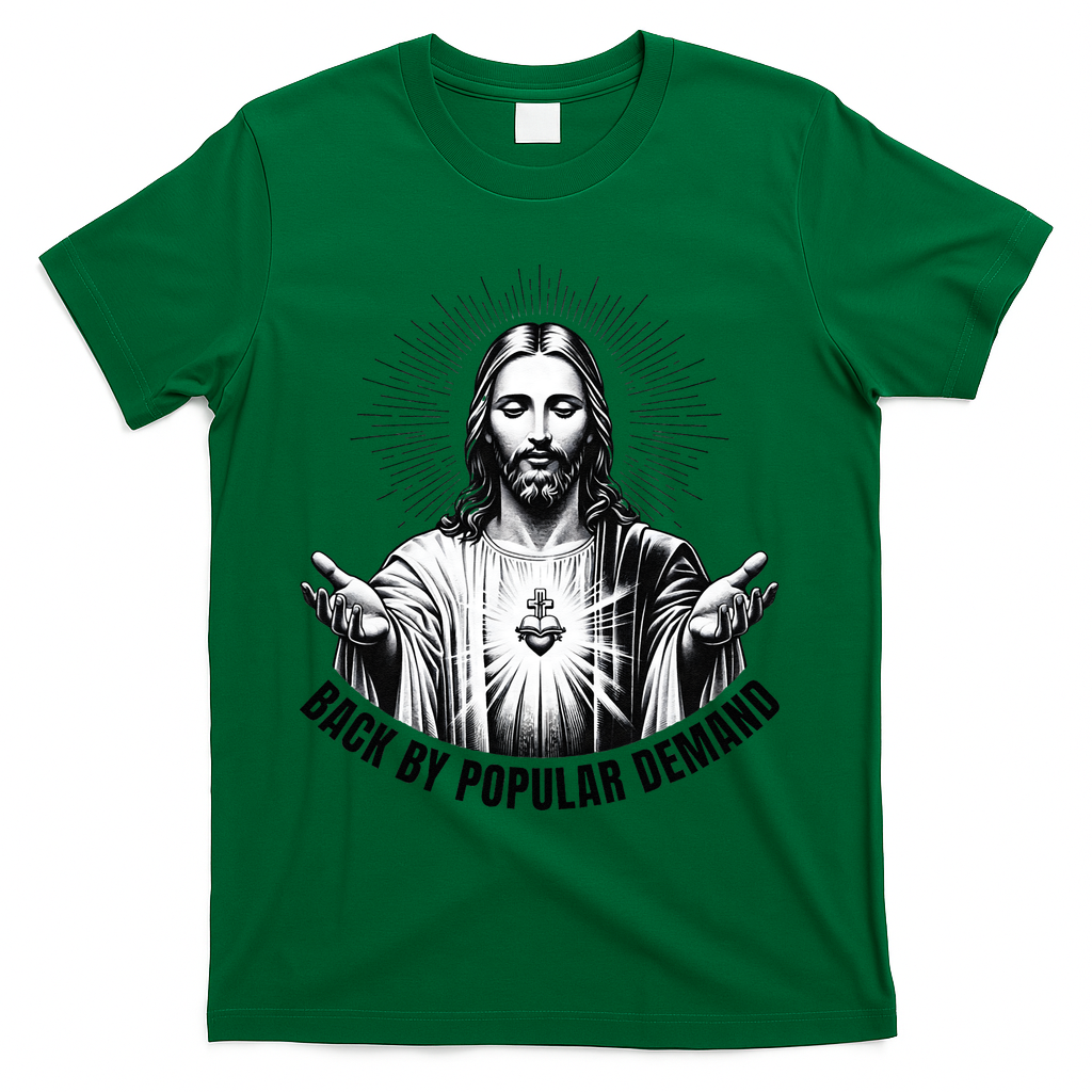 Jesus Is Back By Popular Demand T-Shirt - Green
