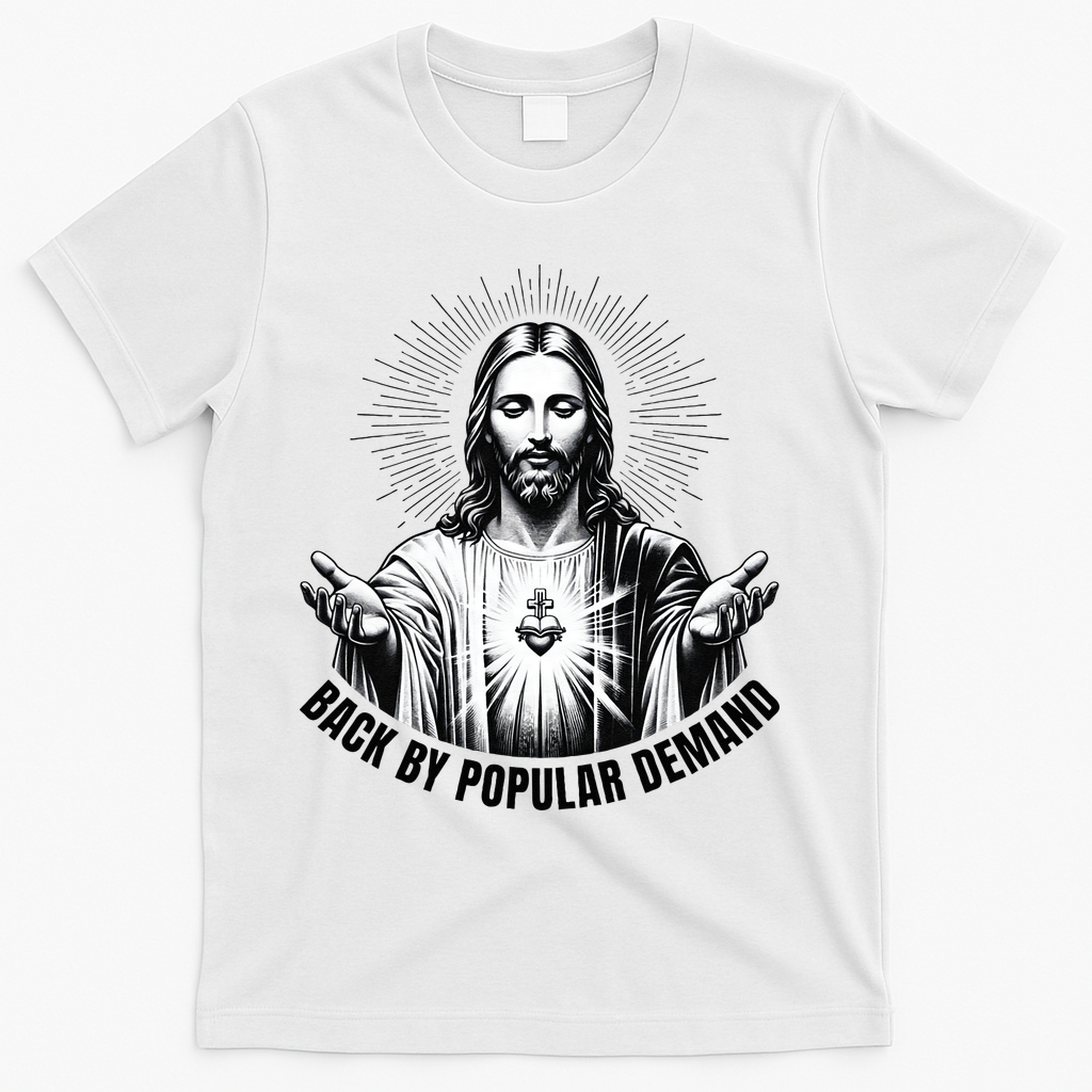 Jesus Is Back By Popular Demand T-Shirt - White