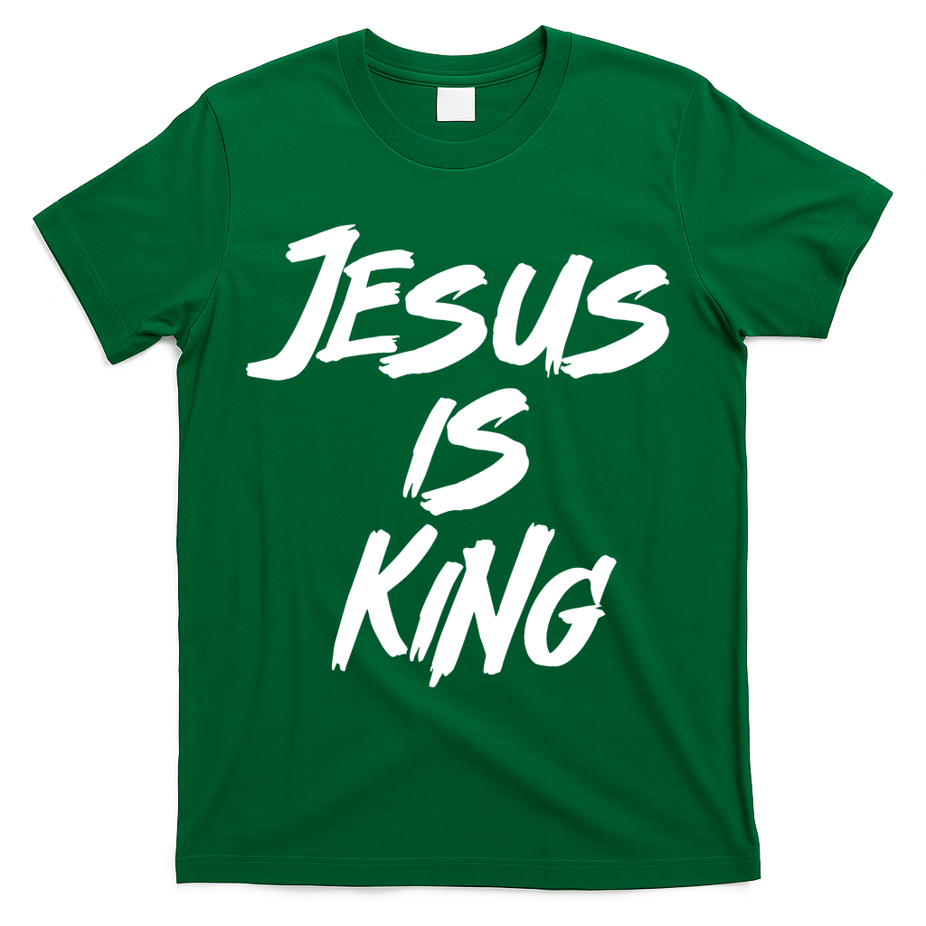 Jesus Is King T-Shirt - Green