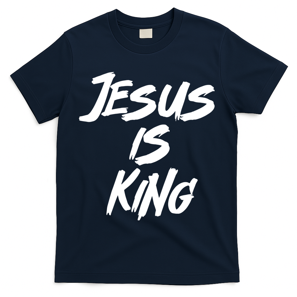 Jesus Is King T-Shirt - Navy