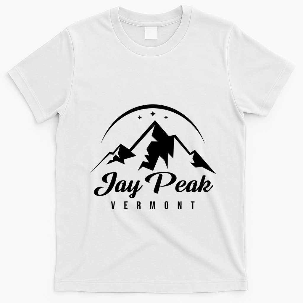 Jay Peak Vermont Ski Resort Skiing Snowboarding Gift T-Shirt - White