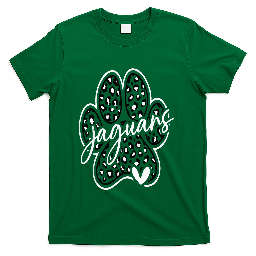Jaguars School Spirit Team Pride Back To School T-Shirt - Green